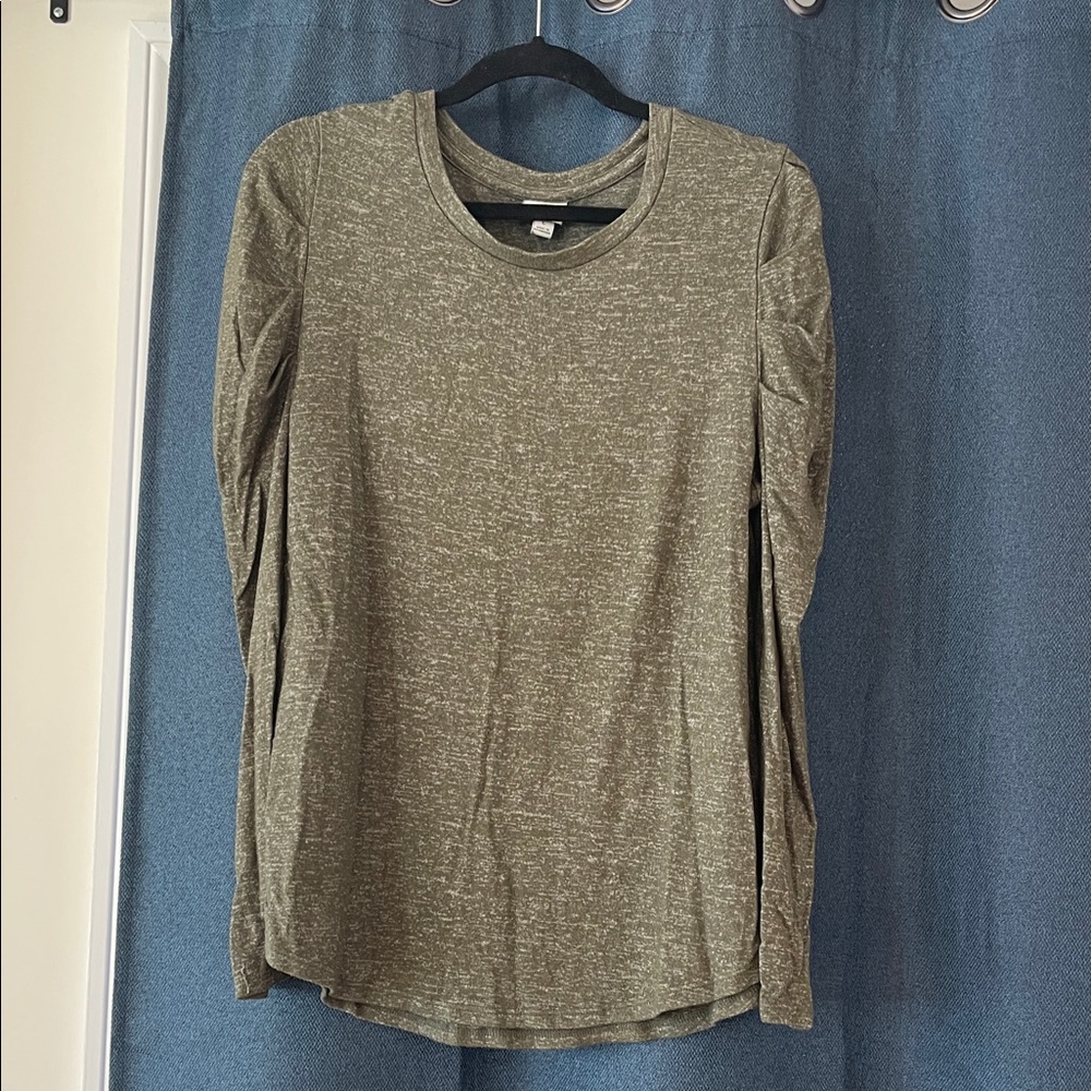 a new day Olive Heather Long Sleeve Top